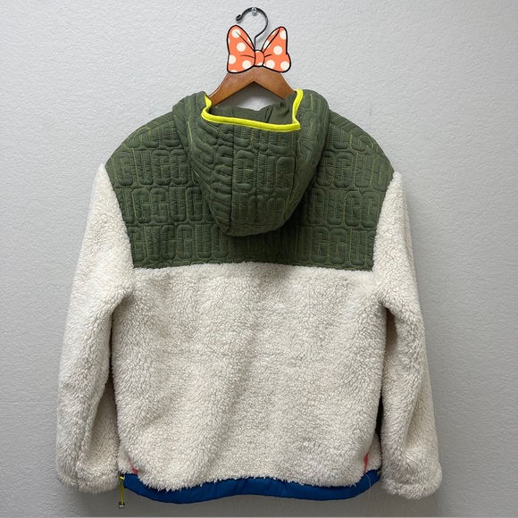 UGG Women's Iggy Sherpa Cozy Half Zip Pullover Jacket Size XS - Picture 2 of 7